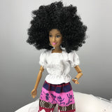 Maxbell 31cm Modern African Girl Dolls Model 12 Joints Moveable Dolls With Outfits