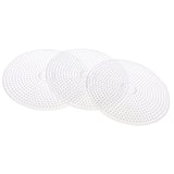 Maxbell 3 Piece 15cm Large Round Fuse Beads Boards Clear Plastic Pegboards Peg Board for Kids DIY Craft Educational Toys