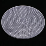 Maxbell 3 Piece 15cm Large Round Fuse Beads Boards Clear Plastic Pegboards Peg Board for Kids DIY Craft Educational Toys