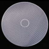 Maxbell 3 Piece 15cm Large Round Fuse Beads Boards Clear Plastic Pegboards Peg Board for Kids DIY Craft Educational Toys