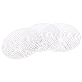 Maxbell 3 Piece 15cm Large Round Fuse Beads Boards Clear Plastic Pegboards Peg Board for Kids DIY Craft Educational Toys