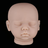 Maxbell Lifelike 20inch Reborn Boy Doll Accessory Vinyl Head Sculpt Sleeping Baby Doll Kits #4