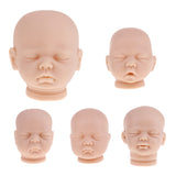 Maxbell Lifelike 20inch Reborn Boy Doll Accessory Vinyl Head Sculpt Sleeping Baby Doll Kits #4