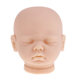 Maxbell Lifelike 20inch Reborn Boy Doll Accessory Vinyl Head Sculpt Sleeping Baby Doll Kits #4