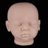 Maxbell Lifelike 20inch Reborn Boy Doll Accessory Vinyl Head Sculpt Sleeping Baby Doll Kits #4