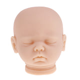 Maxbell Lifelike 20inch Reborn Boy Doll Accessory Vinyl Head Sculpt Sleeping Baby Doll Kits #4