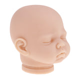 Maxbell Lifelike 20inch Reborn Boy Doll Accessory Vinyl Head Sculpt Sleeping Baby Doll Kits #4