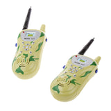 Maxbell 2 Pcs Plastic Two Way Radio Control Walkie Talkie Kids Toy Light Camouflage