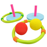 Maxbell 2-in-1 Ring Toss Toys Set Faimly Fun Toys Kids Party Throw Game Summer Beach Pool Toys