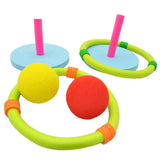 Maxbell 2-in-1 Ring Toss Toys Set Faimly Fun Toys Kids Party Throw Game Summer Beach Pool Toys