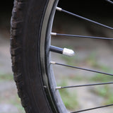 Maxbell 10Pcs Bicycle Motorcycle Car Schrader Wheel Rims Tyre Stem Air Valve Caps Dust Cover - Silver