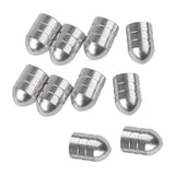 Maxbell 10Pcs Bicycle Motorcycle Car Schrader Wheel Rims Tyre Stem Air Valve Caps Dust Cover - Silver