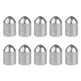 Maxbell 10Pcs Bicycle Motorcycle Car Schrader Wheel Rims Tyre Stem Air Valve Caps Dust Cover - Silver