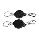 Maxbell 2pcs 1.4" 23.6" Key Retractable Clip Keychain Key Ring Pull Reel Key Chain