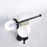 Maxbell Toilet Brush and Holder Set Longer Brush Handle for Bathroom , Wall Mounted