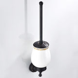 Maxbell Toilet Brush and Holder Set Longer Brush Handle for Bathroom , Wall Mounted