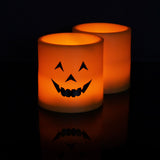 Maxbell Smile Face Pumpkin Lamp LED Flameless Tealight Candle Wedding Party Decor