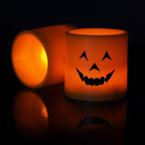 Maxbell Smile Face Pumpkin Lamp LED Flameless Tealight Candle Wedding Party Decor