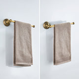 Maxbell 29.5cm Long Antique Brass Wall Mounted Single Towel Bar Towel Holder Solid Brass Towel Rack