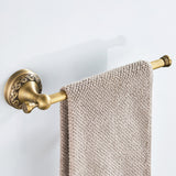 Maxbell 29.5cm Long Antique Brass Wall Mounted Single Towel Bar Towel Holder Solid Brass Towel Rack