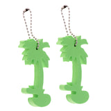 Maxbell 2 Pieces Green EVA Foam Floating Keychain Keyring Yachting Kayaking Boating Beach Swimming Surfing Key Float Buoy