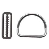 Maxbell 316 Stainless Steel Scuba Diving Weight Belt Keeper with Bent D Ring for Standard 5cm / 2 inch Webbing Strap