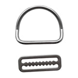 Maxbell 316 Stainless Steel Scuba Diving Weight Belt Keeper with Bent D Ring for Standard 5cm / 2 inch Webbing Strap