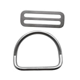 Maxbell Heavy Duty Scuba Diving Weight Belt Keeper with Bent D Ring for 5cm / 2 inch Standard Webbing Strap Accessories