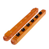 Maxbell Wall Mount 6-Slot Billiards Snooker Stick Wooden Rack Pool Cue Holder Stand