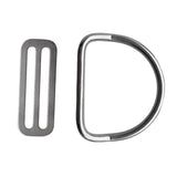 Maxbell Standard 2 inch/50mm Weight Belt Keeper Retainer & D Ring for Underwater Scuba Diving Snorkeling