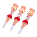 Maxbell 3pcs 70mm Plastic Novelty Golf Tees Ball Nails Golf Home Practice Girl Shape Tee