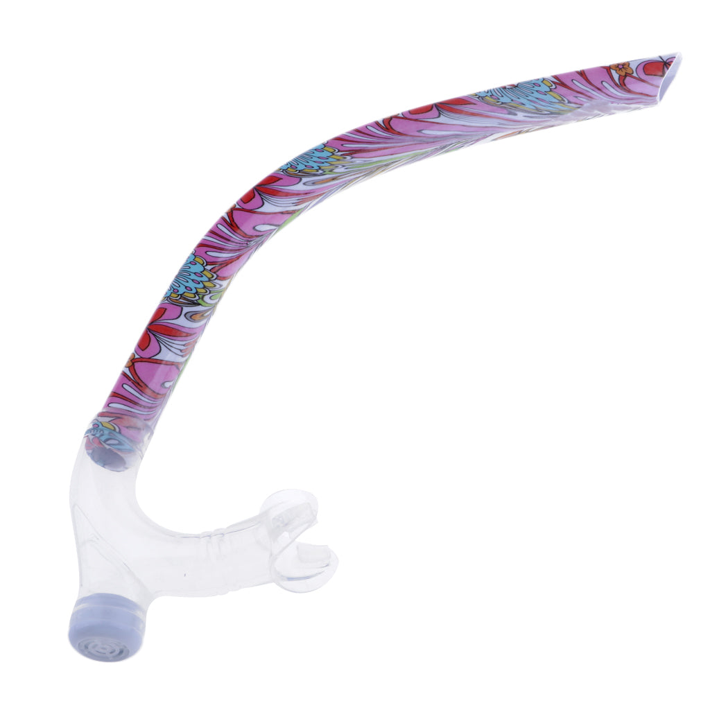 Maxbell Swim Center Mouth Snorkel with Adjustable Head Strap,One-Way Purge Valve &  Silicone Mount Mouthpiece One Size Scuba Snorkel