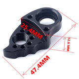 Maxbell Aluminum Alloy Bicycle Extended Tail Rear Derailleur Hook Lengther Black