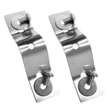 Maxbell 2Pcs Universal Stainless Steel Kayak Canoe Motor Mounting Bracket Mount Plate