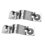 Maxbell 2Pcs Universal Stainless Steel Kayak Canoe Motor Mounting Bracket Mount Plate