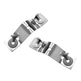 Maxbell 2Pcs Universal Stainless Steel Kayak Canoe Motor Mounting Bracket Mount Plate