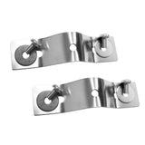 Maxbell 2Pcs Universal Stainless Steel Kayak Canoe Motor Mounting Bracket Mount Plate