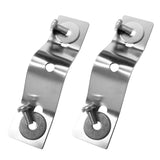 Maxbell 2Pcs Universal Stainless Steel Kayak Canoe Motor Mounting Bracket Mount Plate