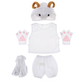 Maxbell Kids Animal Costume Set Sheep Hat Top Shorts Gloves Shoes Party Halloween