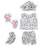 Maxbell Kids Zoo Animal Costume Set Dog Hat Top Shorts Gloves Shoes Party Halloween