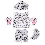 Maxbell Kids Zoo Animal Costume Set Dog Hat Top Shorts Gloves Shoes Party Halloween