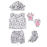 Maxbell Kids Zoo Animal Costume Set Dog Hat Top Shorts Gloves Shoes Party Halloween