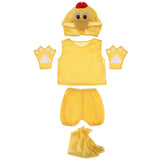 Maxbell Kids Animal Costume Set Duck Hat Top Shorts Gloves Shoes Party Halloween