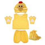 Maxbell Kids Animal Costume Set Duck Hat Top Shorts Gloves Shoes Party Halloween