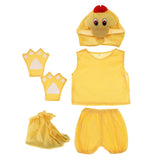 Maxbell Kids Animal Costume Set Duck Hat Top Shorts Gloves Shoes Party Halloween