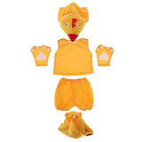 Maxbell Kid Zoo Animal Costume Set Chick Hat Top Shorts Gloves Shoes Party Halloween