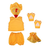 Maxbell Kid Zoo Animal Costume Set Chick Hat Top Shorts Gloves Shoes Party Halloween