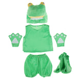 Maxbell Kids Animal Costume Set Frog Hat Top Shorts Gloves Shoes Party Halloween