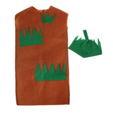 Maxbell Kids Green Grass Costume Non-woven Fabric Forest Plant Outfit Fancy Dress