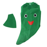 Maxbell Kids Green Pepper Costume Nonwoven Fabric Vegetable Outfit Party Fancy Dress